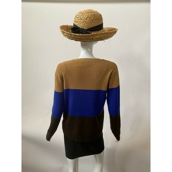 Liz Sport By Liz Claiborne Womens Pullover Sweater Multicolor Color Block M - Picture 6 of 12